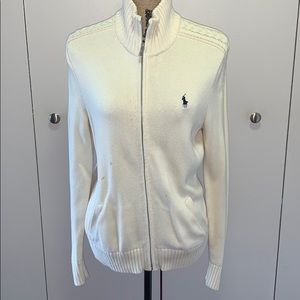 Ralph Lauren Beige Zipper up Sweater